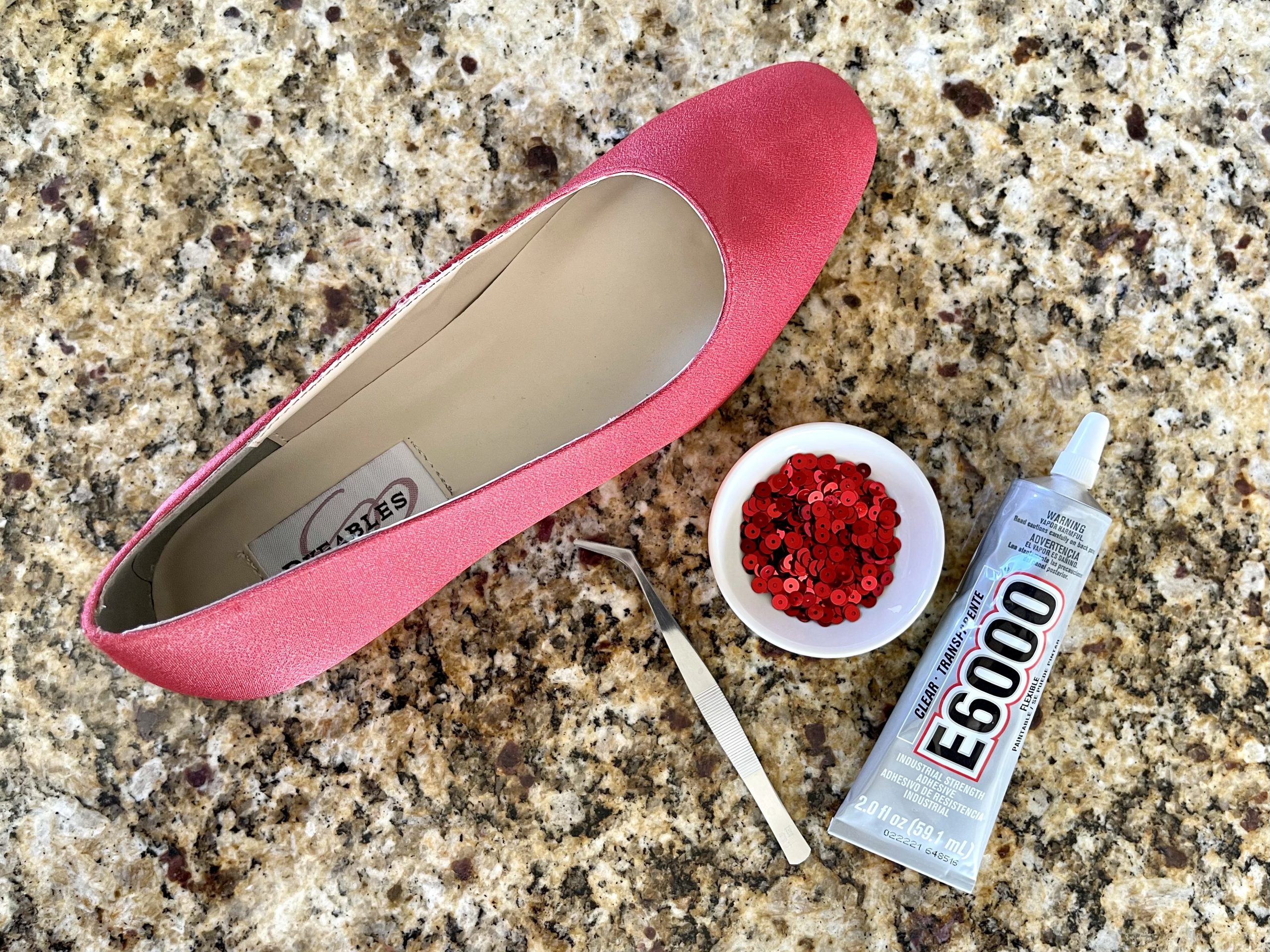 DIY Sequin Ruby Slippers Katieish